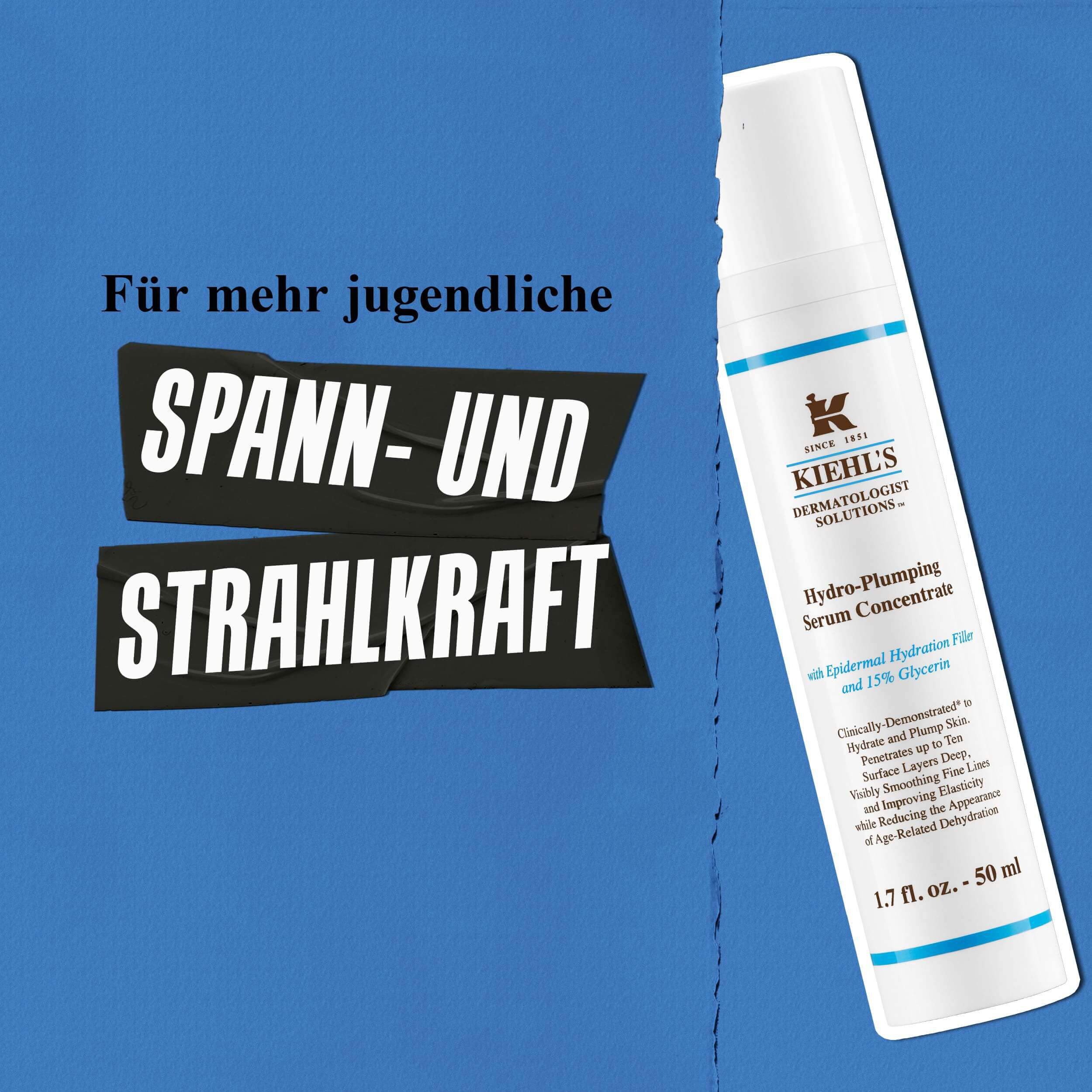 Inhaltsstoffe des Kiehl's Hydro Plumping Serum Concentrate – Glycerin, Epidermal Hydration Filler