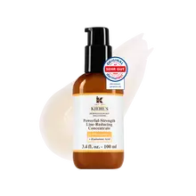Eine 75-ml-Flasche Kiehl's Powerful-Strength Line-Reducing Concentrate vor weißem Hintergrund.