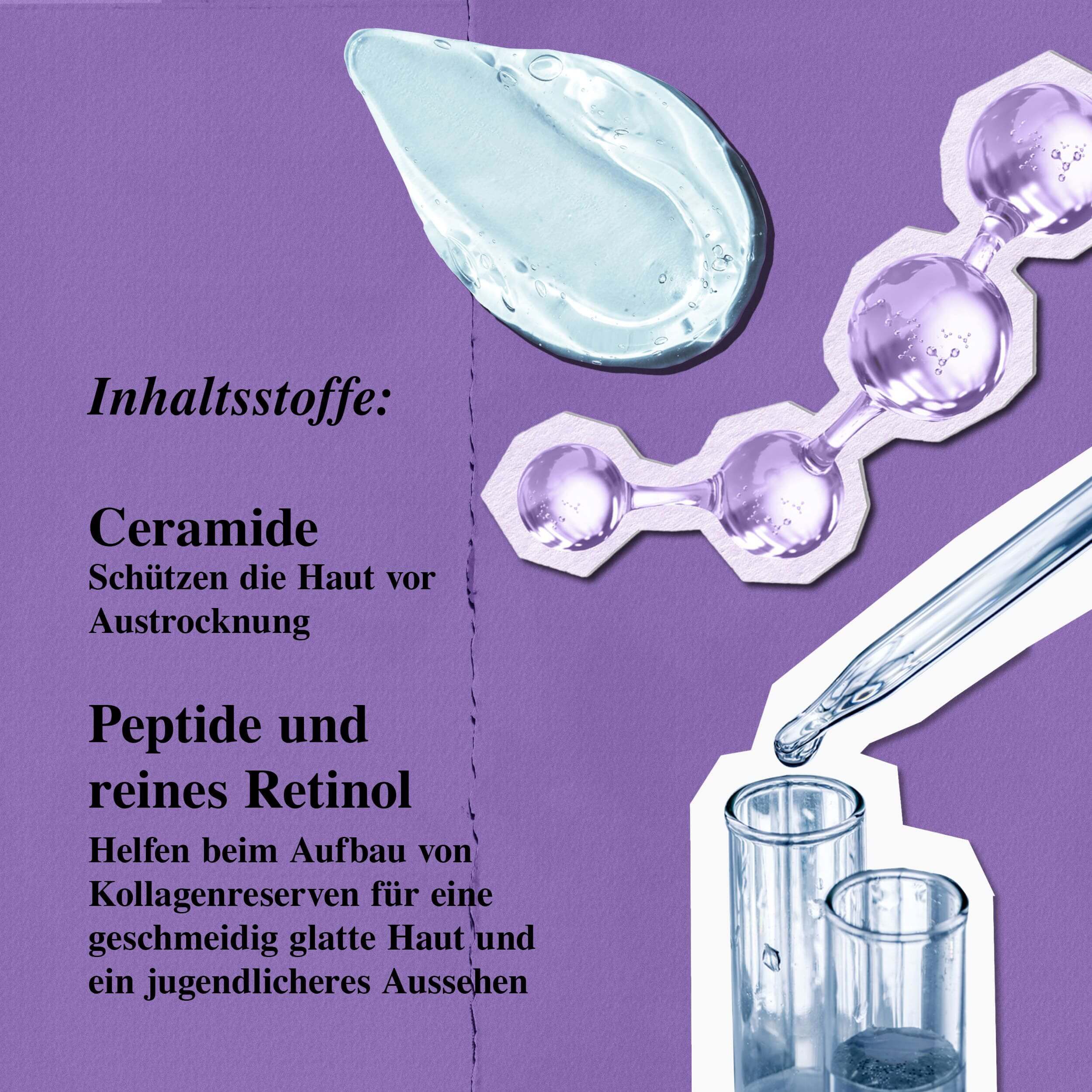 Inhaltsstoffe des Kiehl's Retinol Skin-Renewing Daily Micro-Dose Serum – Ceramide, Peptide, pures Retinol