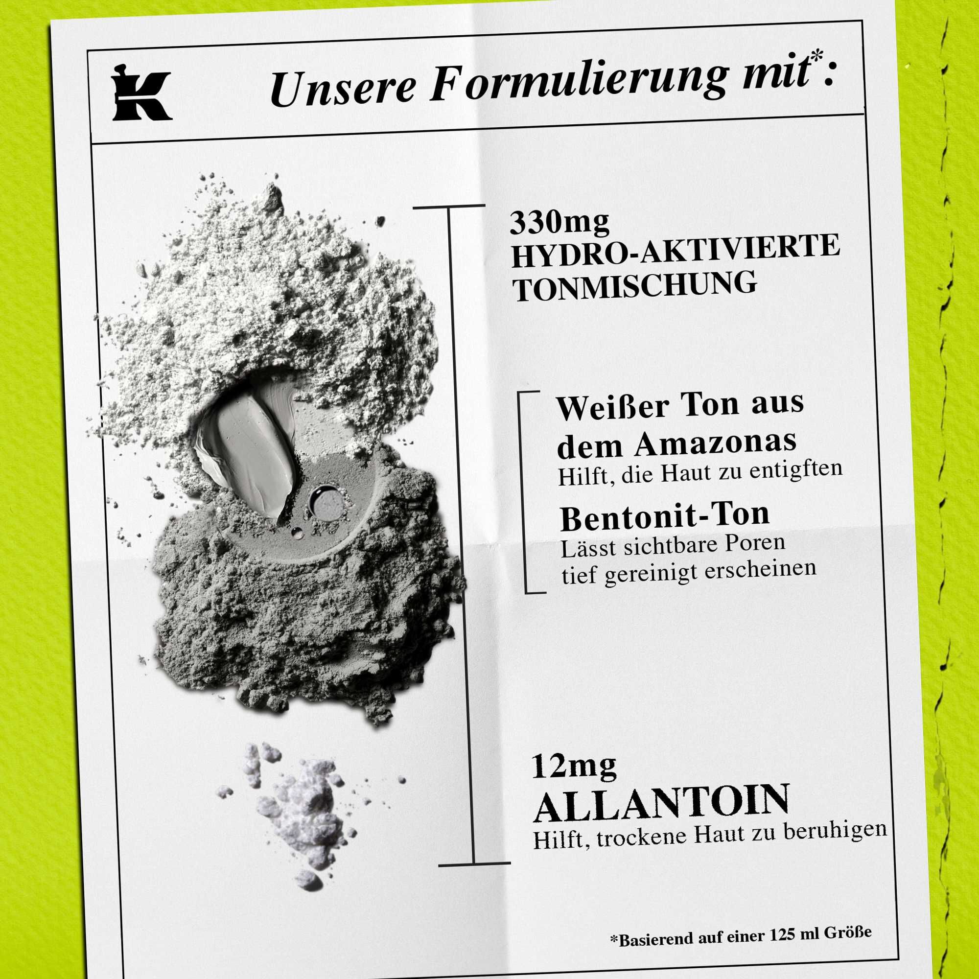 Inhaltsstoffe der Kiehl's Rare Earth Deep Pore Cleansing Masque – Amazonische Weiße Tonerde, Aloe Barbadensis