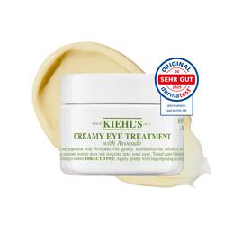 Foto des geoffneten Tiegels der Kiehl's Creamy Eye Treatment with Avocado