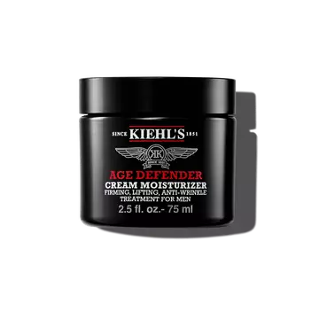 Ein 50-ml-Tiegel Kiehl's Age Defender Cream Moisturizer vor weißem Hintergrund.