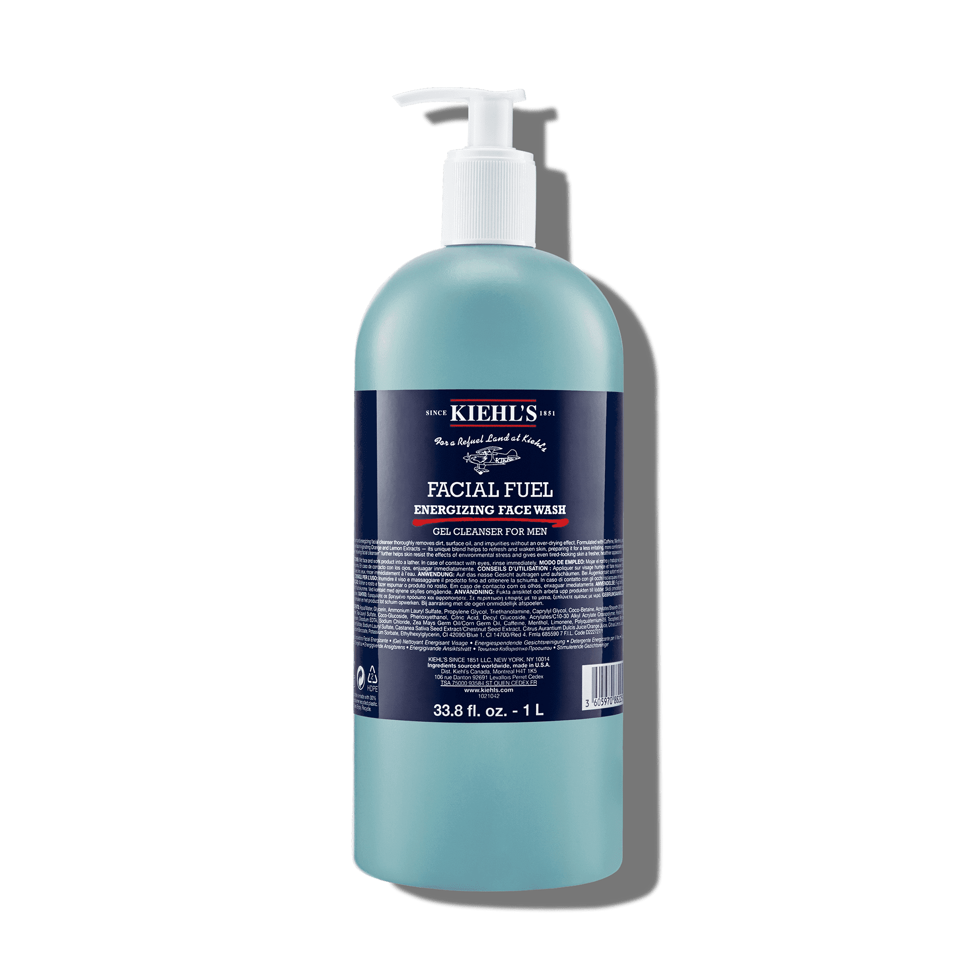 Kiehl's Facial Fuel Invigorating Face Wash 1 L