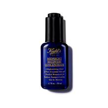 Eine 30-ml-Flasche Kiehl's Midnight Recovery Concentrate Gesichtsol vor weißem Hintergrund.