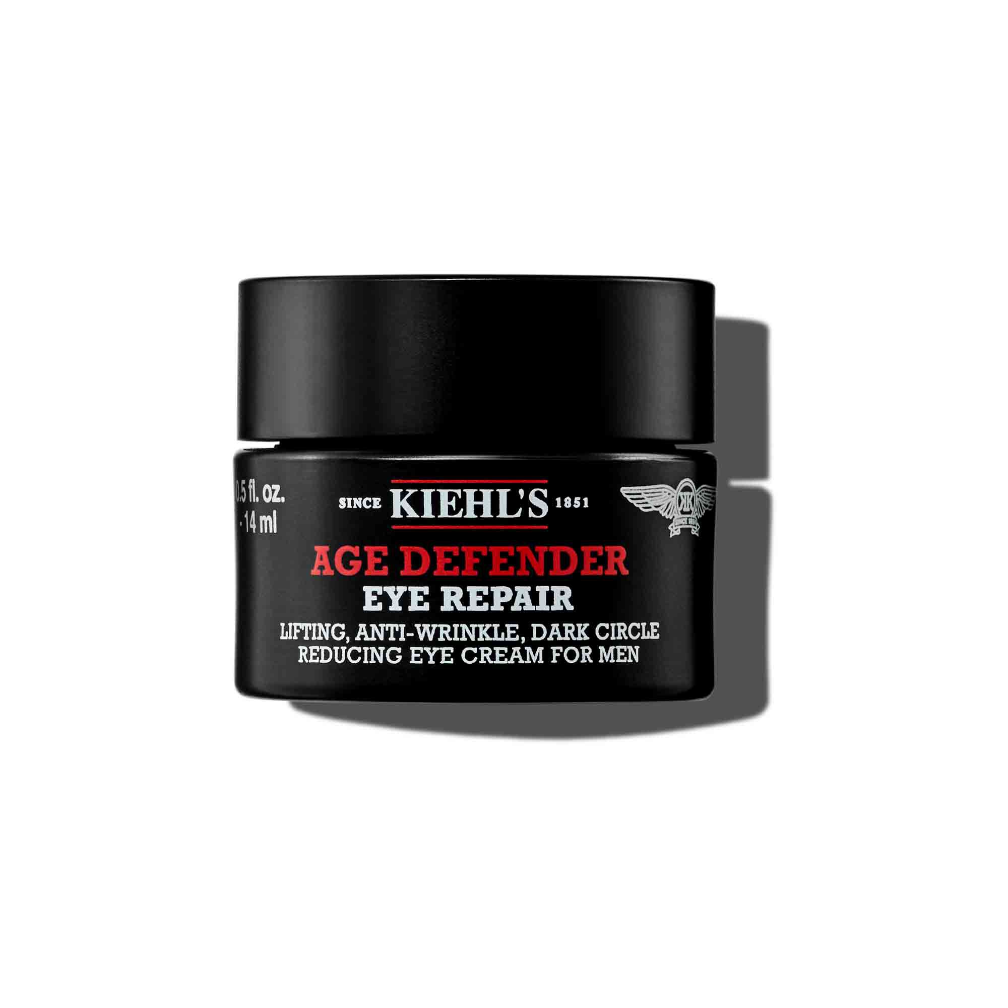 Ein 14-ml-Tiegel Kiehl's Age Defender Eye Repair vor weißem Hintergrund.