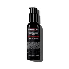 Eine 75-ml-Flasche Kiehl's Age Defender Power Serum vor weißem Hintergrund.