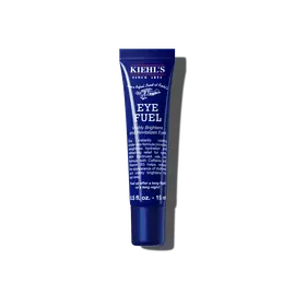 Eine Tube Kiehl's Facial Fuel Eye Fuel vor weißem Hintergrund.