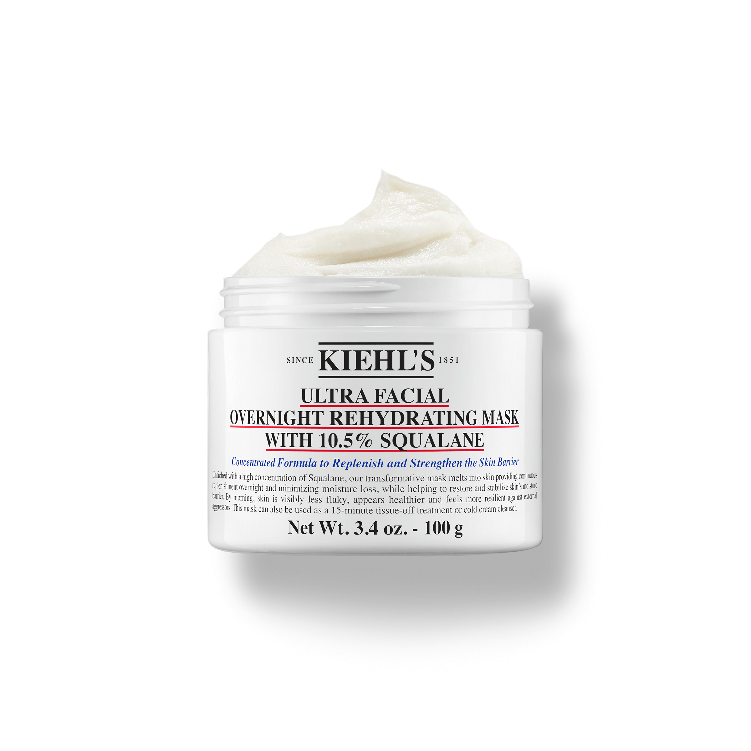 Kiehl's Ultra Facial Overnight Rehydrating Mask With 10,5% Squalane 100 g