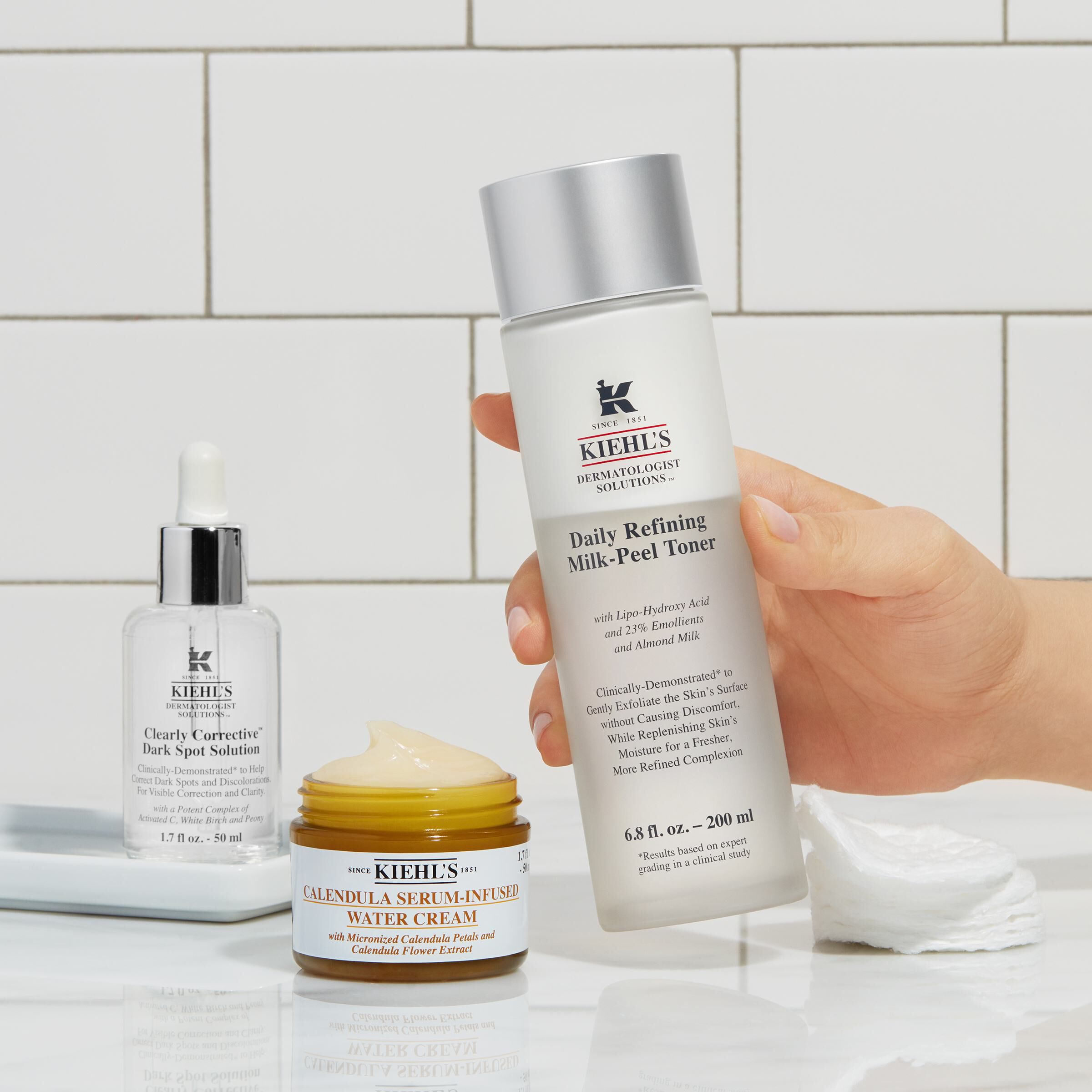 Anwendung Daily Refining Milk-Peel Toner