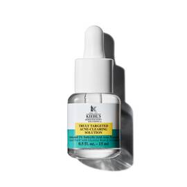 Eine 15-ml-Flasche Kiehl's Truly-Targeted Blemish-Clearing Solution vor weißem Hintergrund.