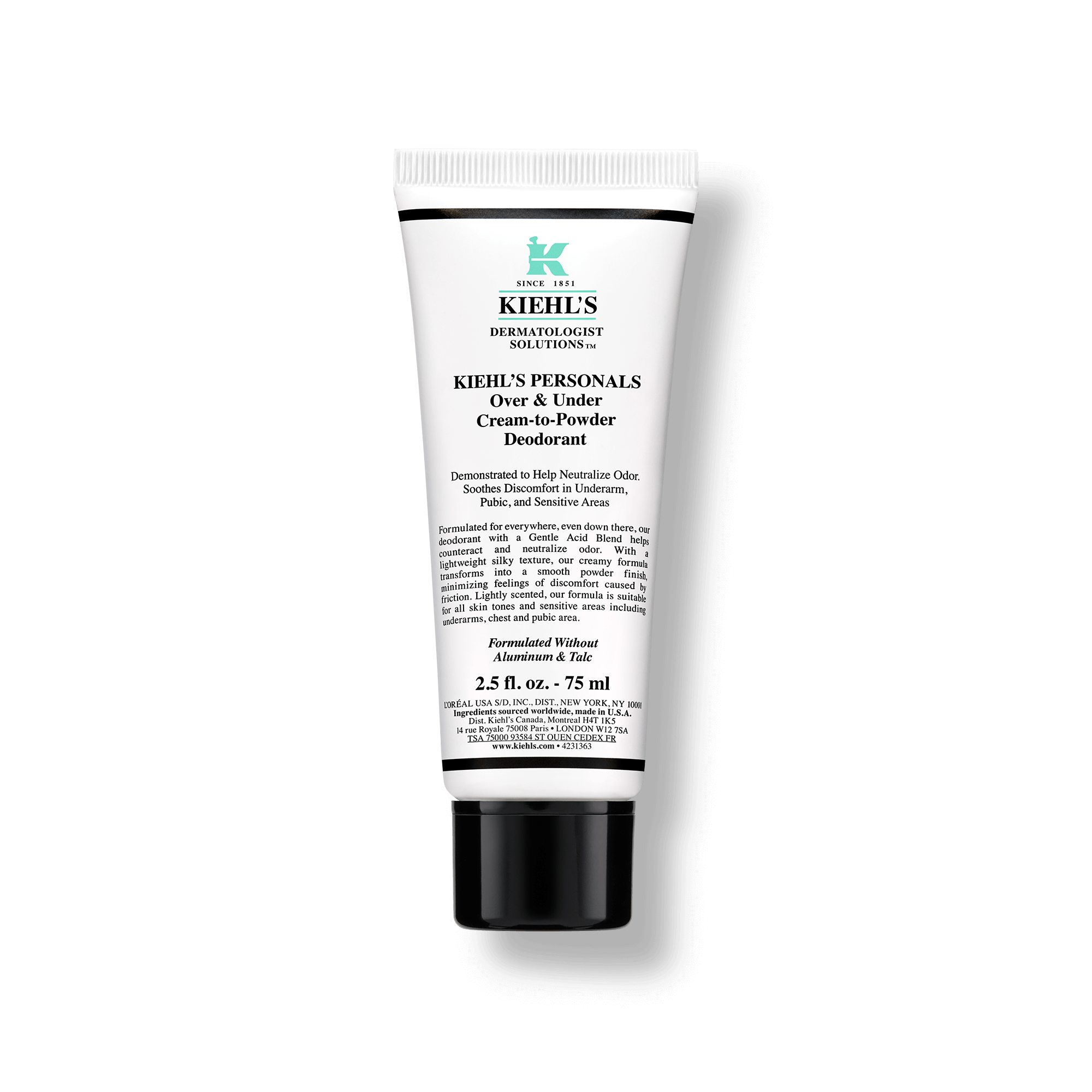 Kiehl's Over & Under Cream-to-powder Deodorant 75 ml