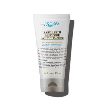 Eine 150-ml-Tube Kiehl's Rare Earth Deep Pore Daily Cleanser vor weißem Hintergrund.