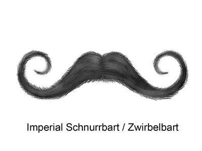 Imperial Schnurrbart, auch Zwirbelbart genannt