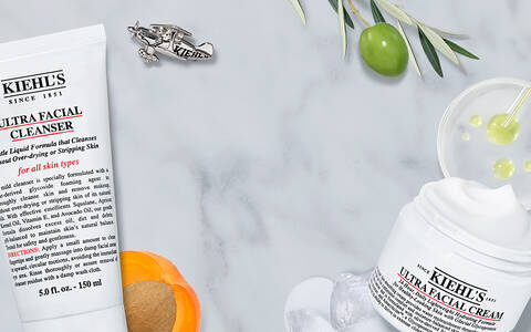 Banner mit Produkten der Linie Ultra Facial