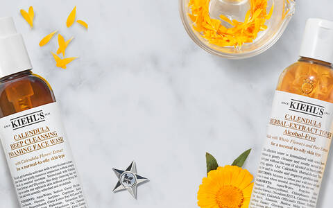 Banner mit Produkten der Linie Calendula