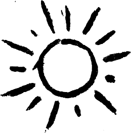 gezeichnete Sonne 