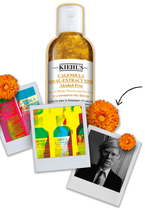 Produktbild von Blue Astringent mit einem Bild von Andy Warhol