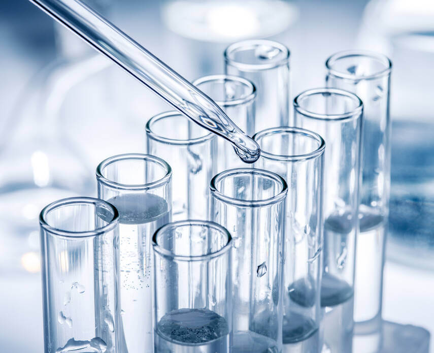 Bild einer Pipette mit Peptide
